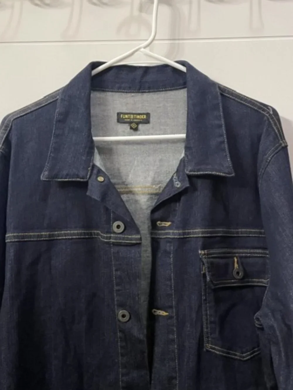 Men's Flint and Tinder Stretch Denim Trucker Jacket Size 2X
